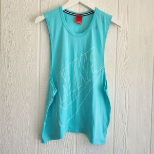 Nike turquoise Blue Womens Tank Top
